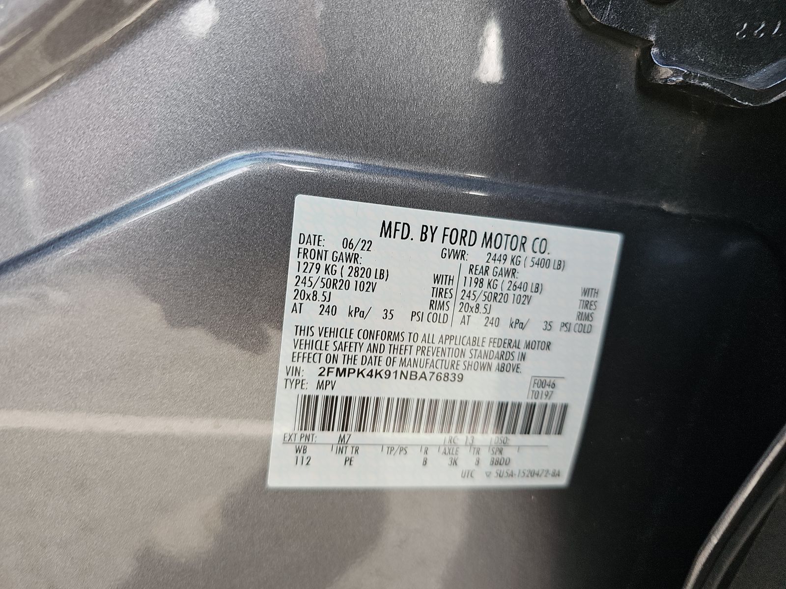 2022 Ford Edge Titanium AWD