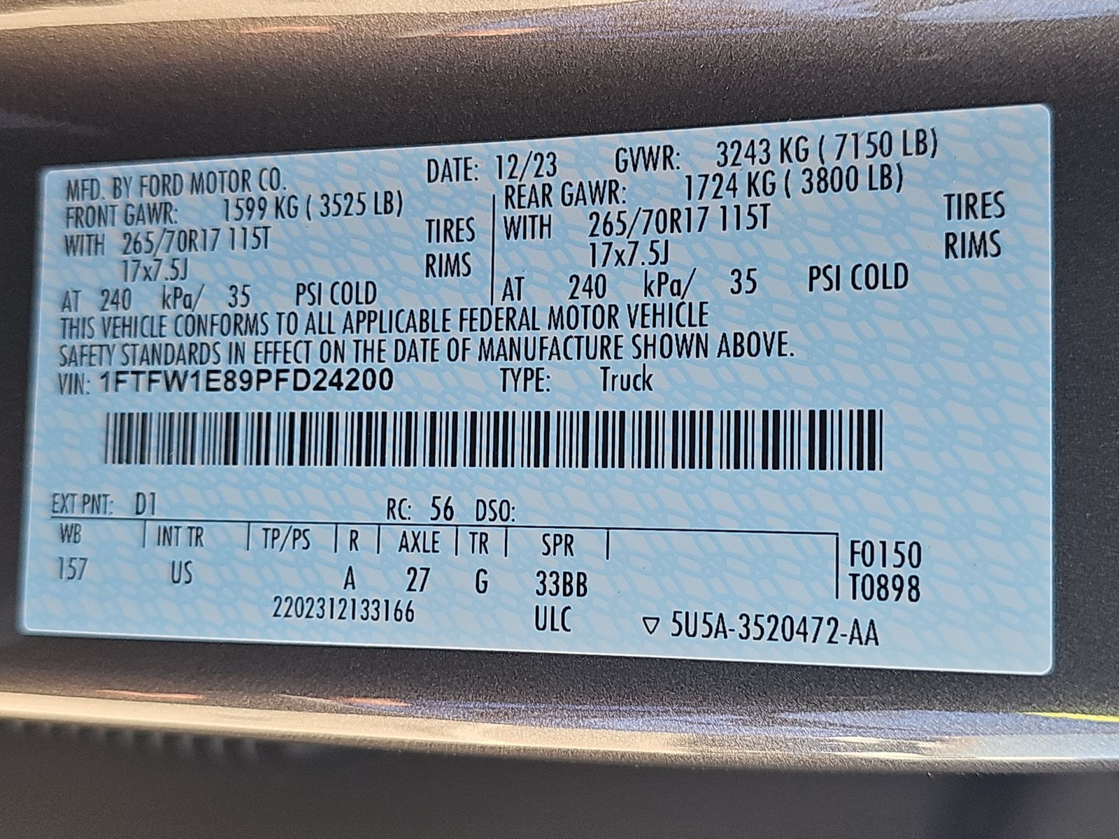 2023 Ford F-150 XLT AWD