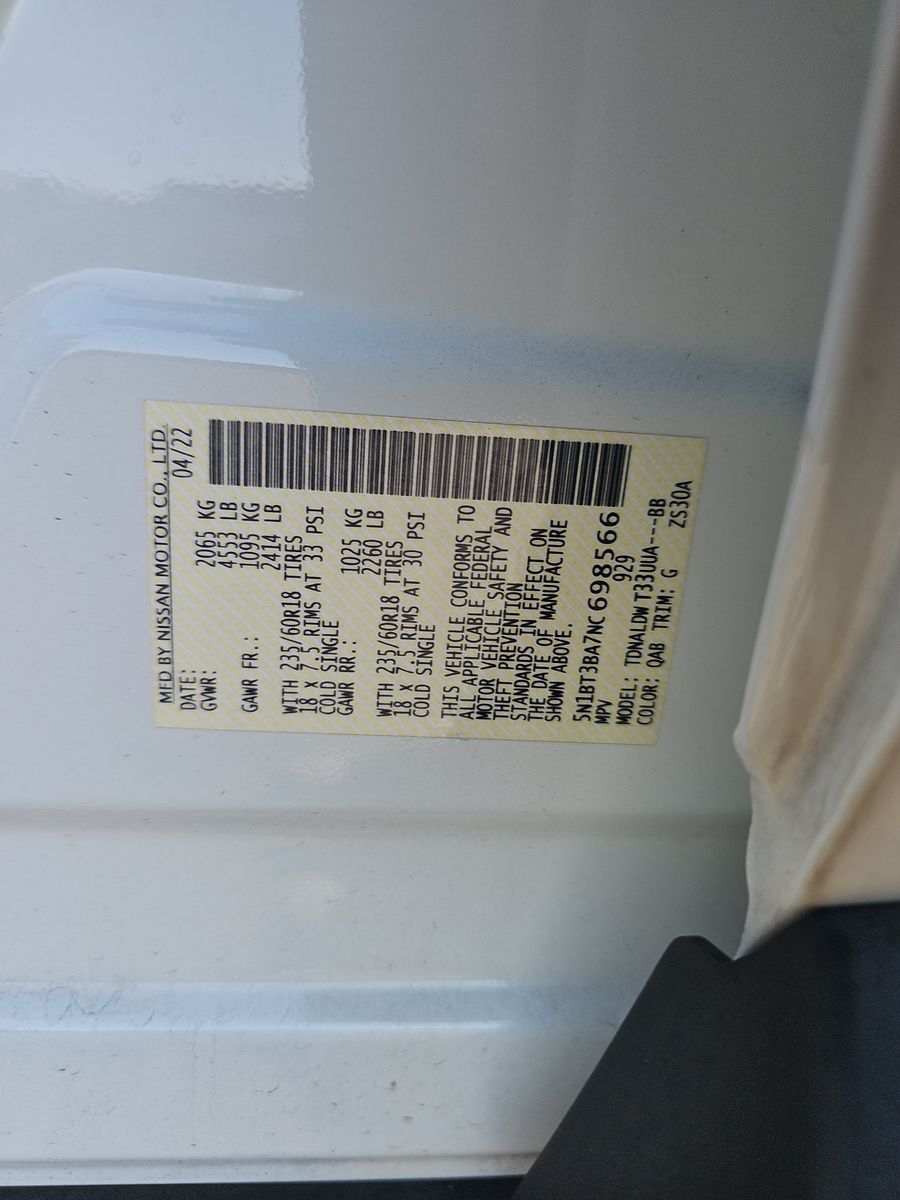 2022 Nissan Rogue SV FWD