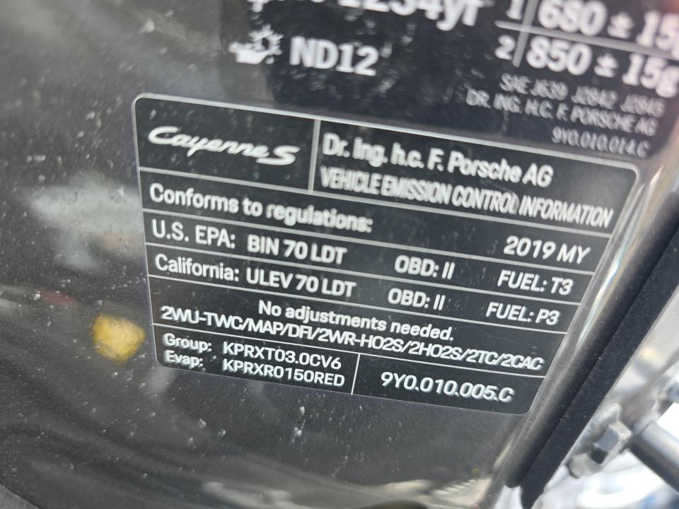 2019 Porsche Cayenne S AWD