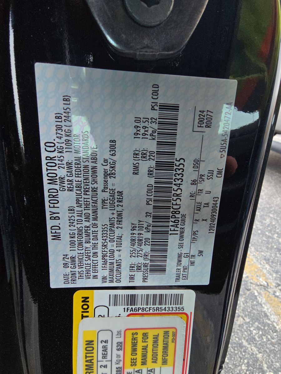 2024 Ford Mustang GT Premium RWD