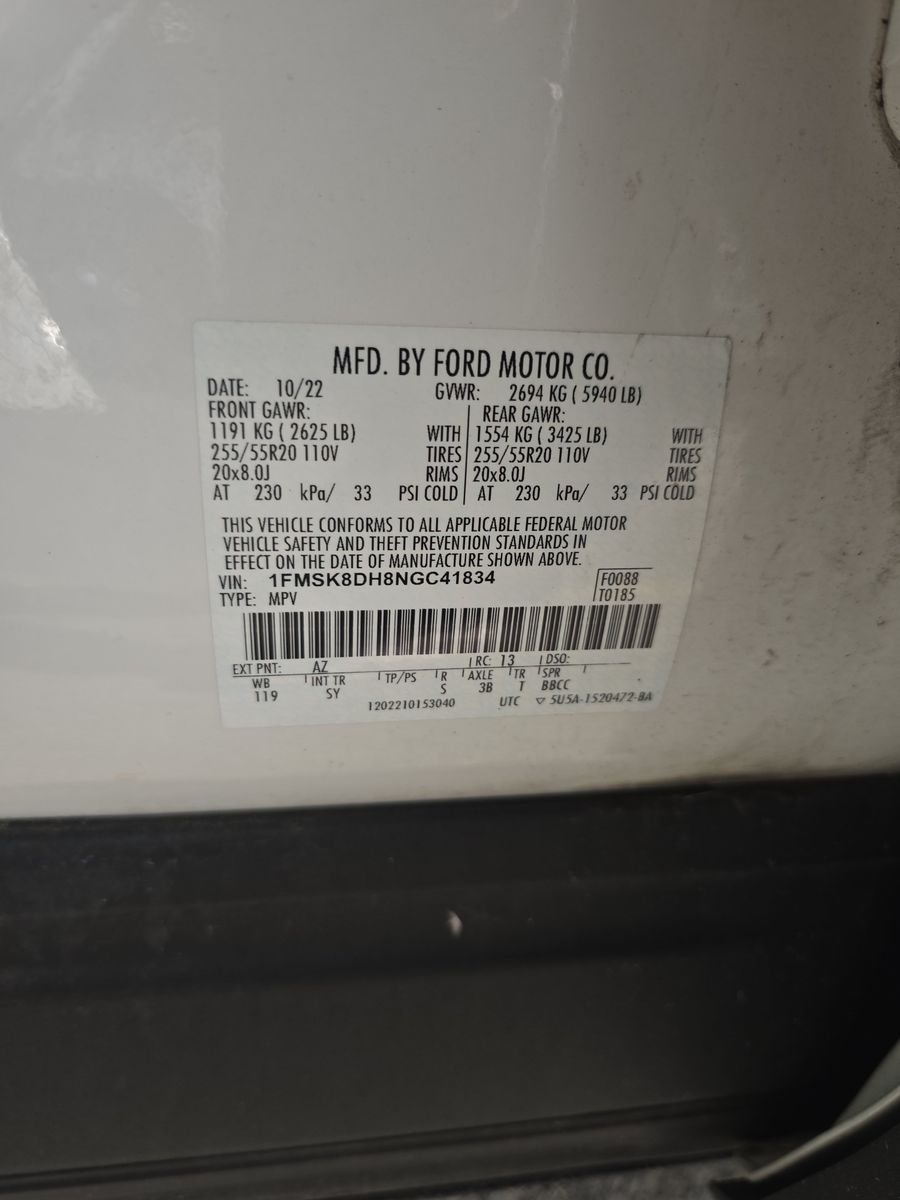 2022 Ford Explorer XLT AWD