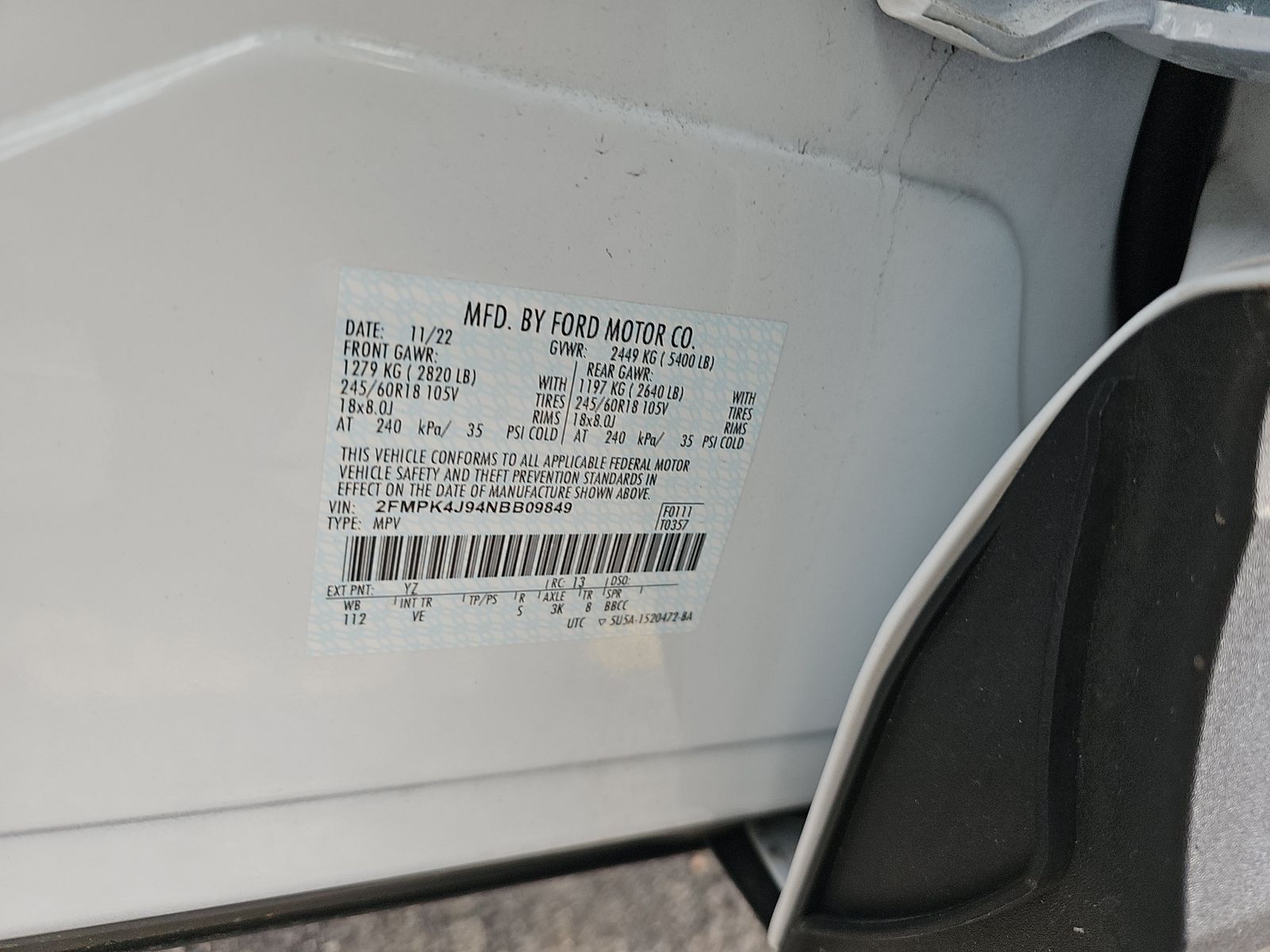 2022 Ford Edge SEL AWD