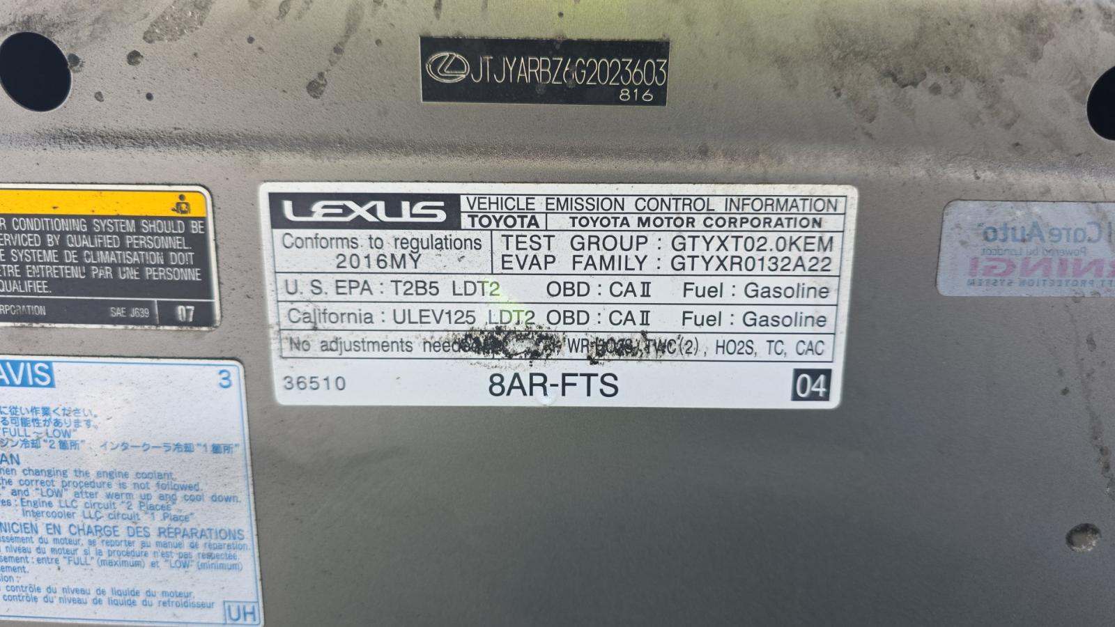 2016 Lexus NX NX 200t F SPORT FWD