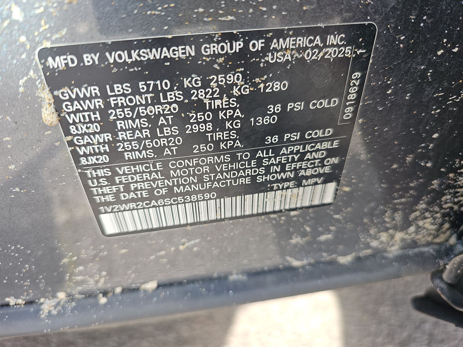 2025 Volkswagen Atlas 2.0T SE FWD