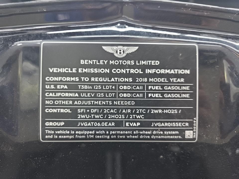 2018 Bentley Bentayga W12 Signature AWD