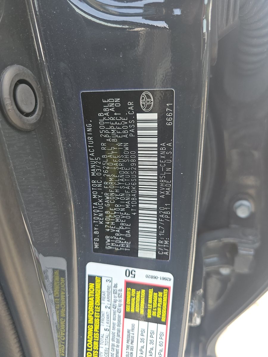 2025 Toyota Camry LE AWD