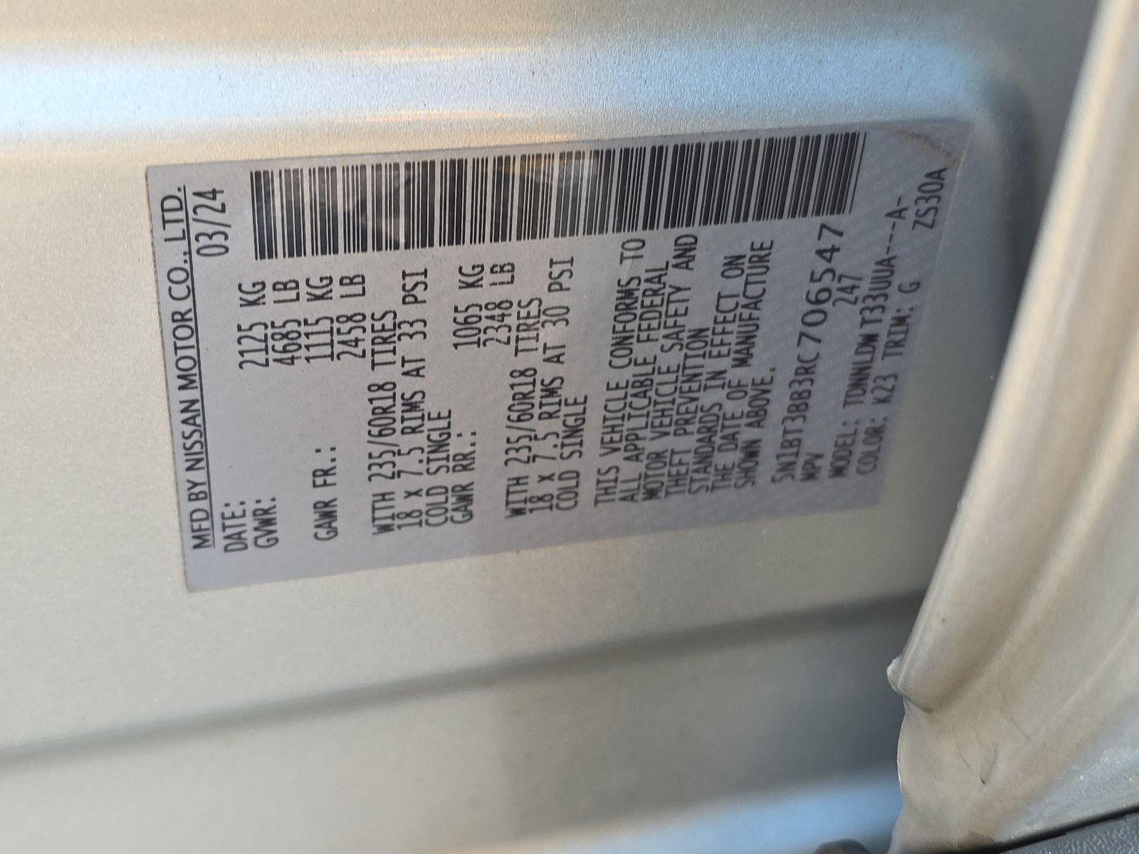 2024 Nissan Rogue SV AWD