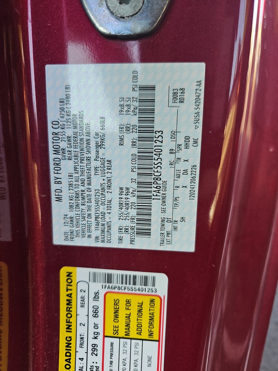 2025 Ford Mustang GT Premium RWD