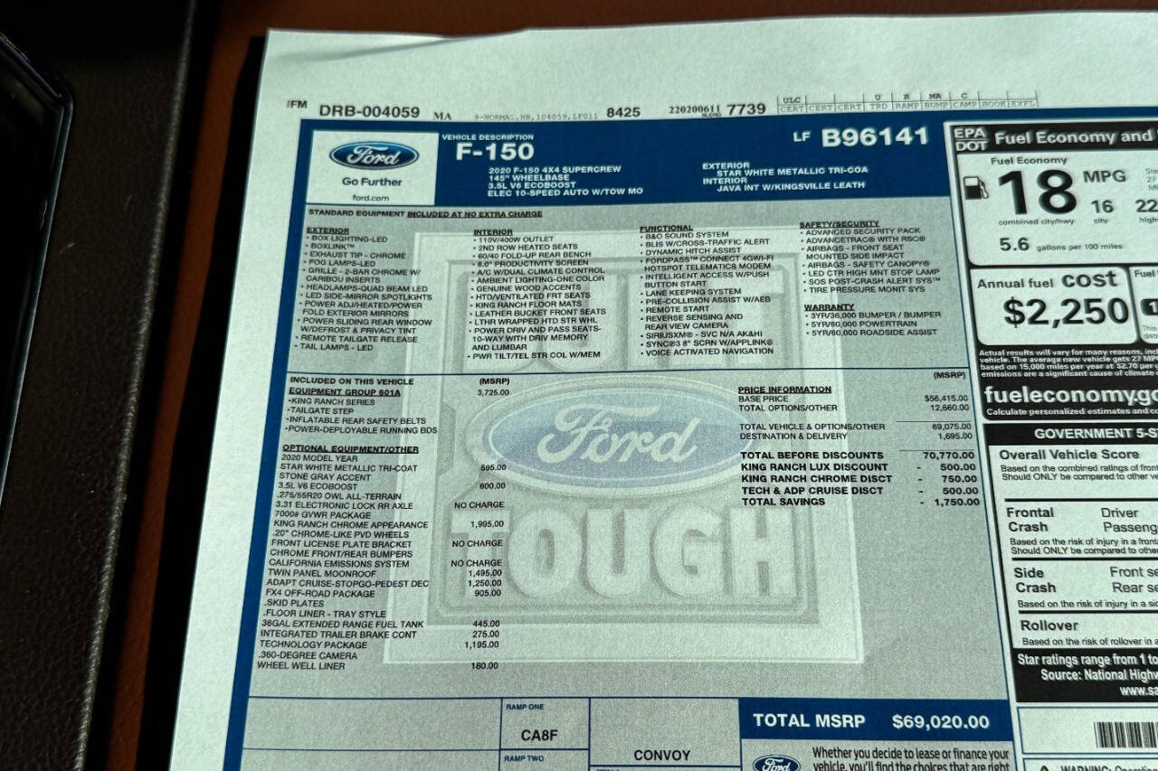2020 Ford F-150 King Ranch AWD