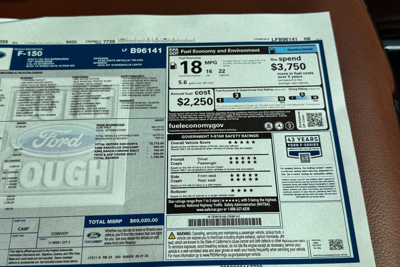 2020 Ford F-150 King Ranch AWD