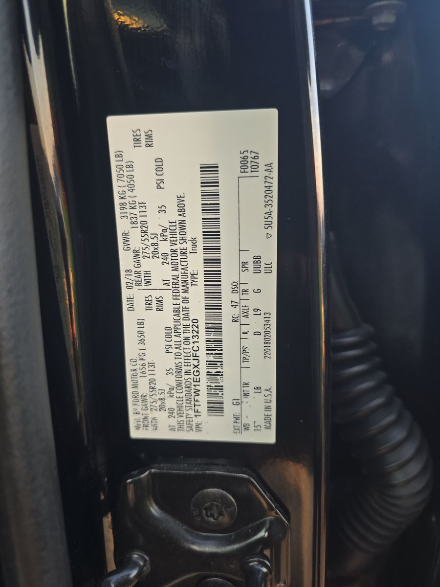 2018 Ford F-150 Lariat AWD