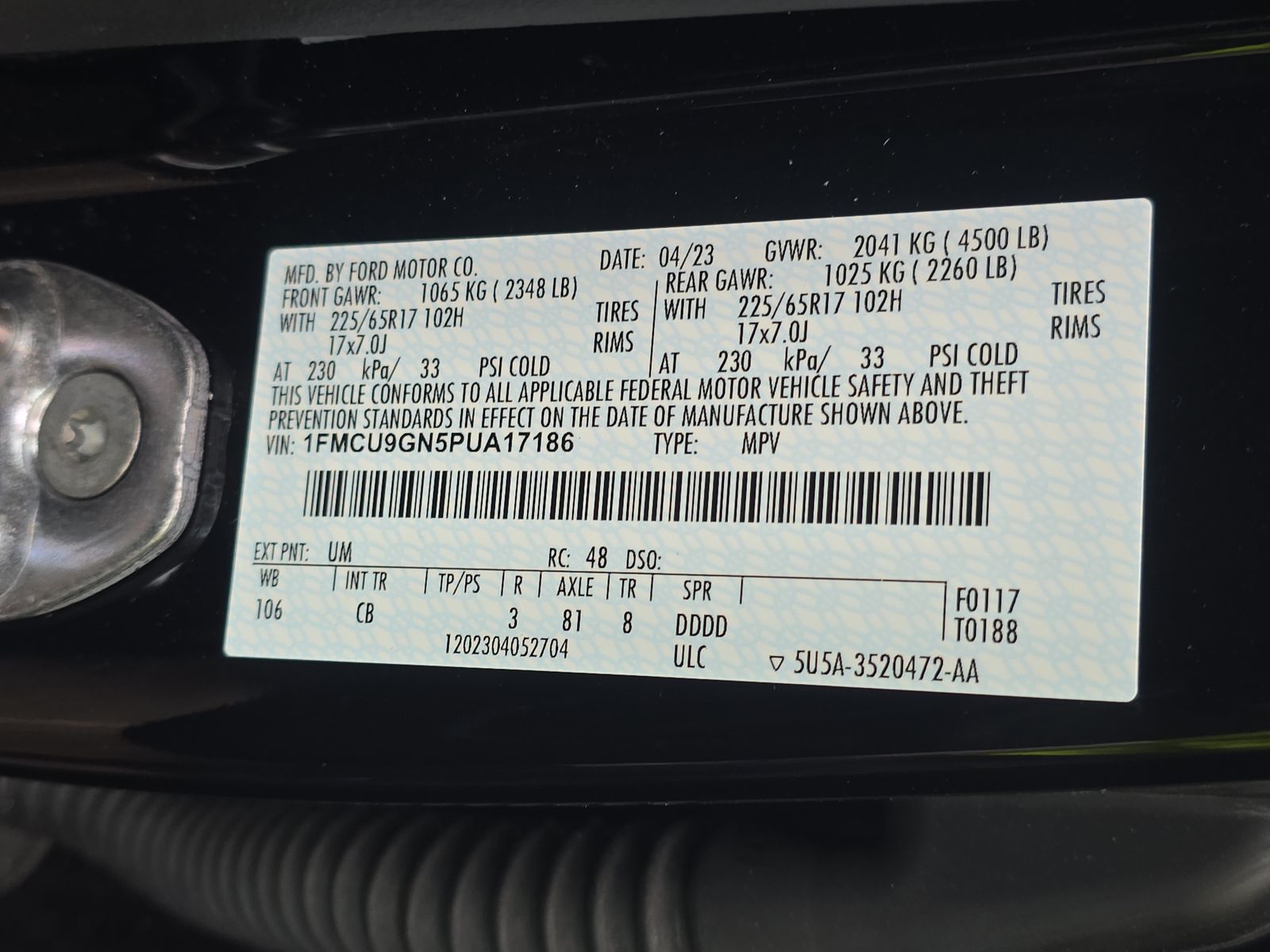 2023 Ford Escape Active AWD