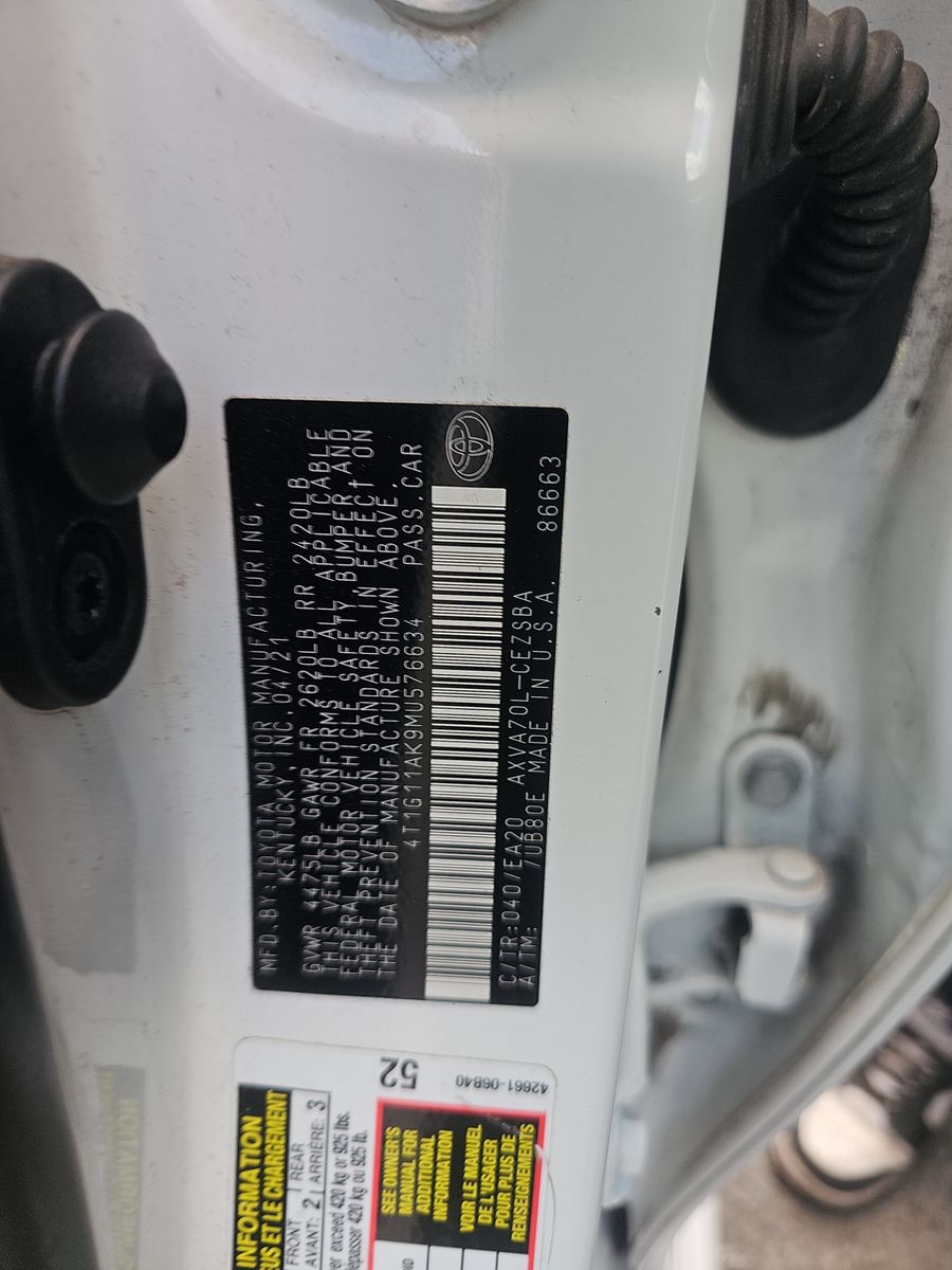 2021 Toyota Camry SE FWD