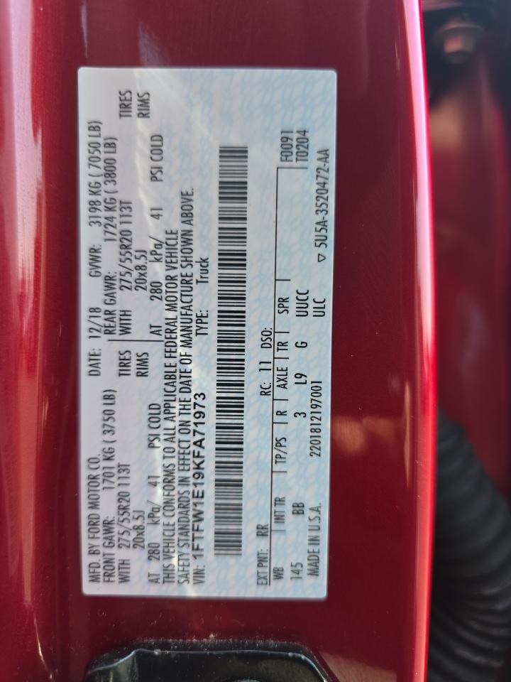 2019 Ford F-150 Platinum AWD