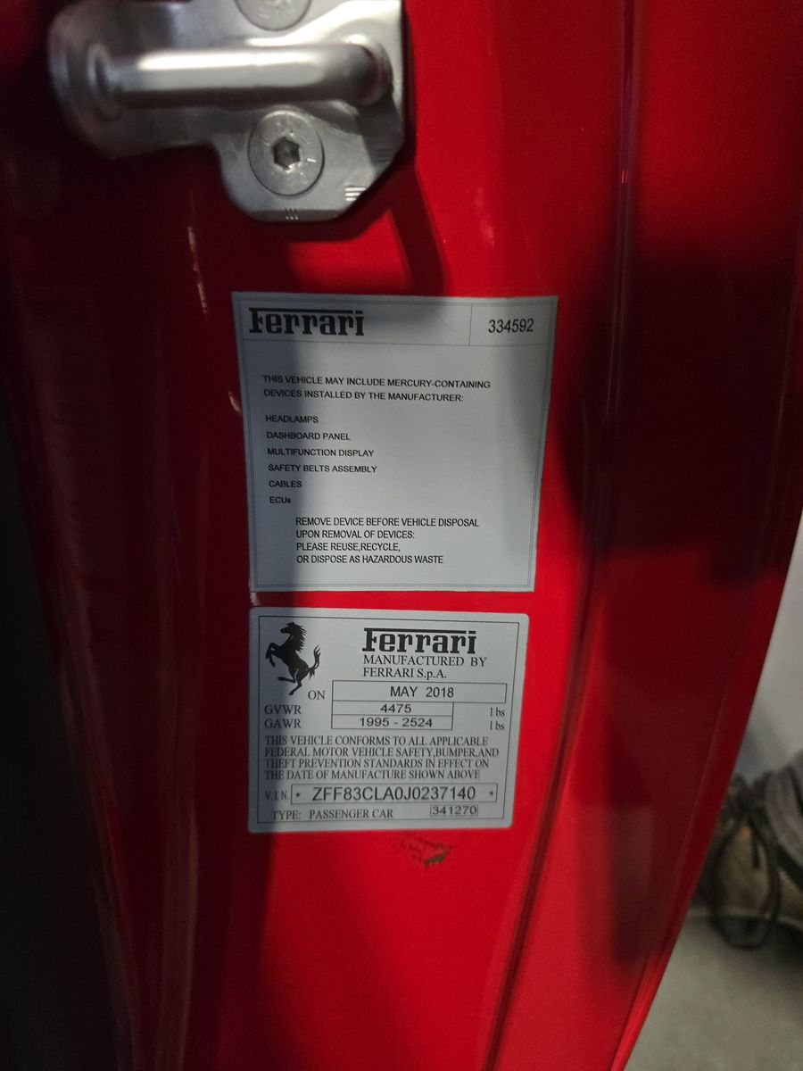 2018 Ferrari 812 Superfast RWD