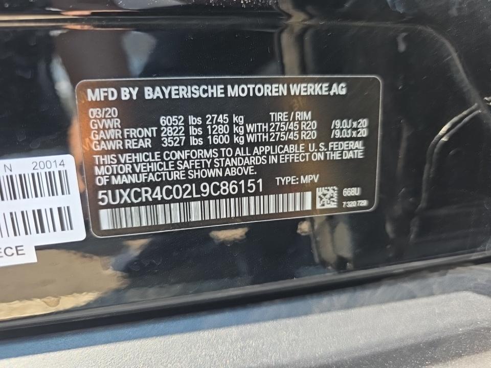 2020 BMW X5 sDrive40i RWD