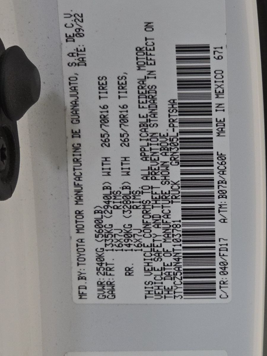 2022 Toyota Tacoma TRD Off-Road AWD