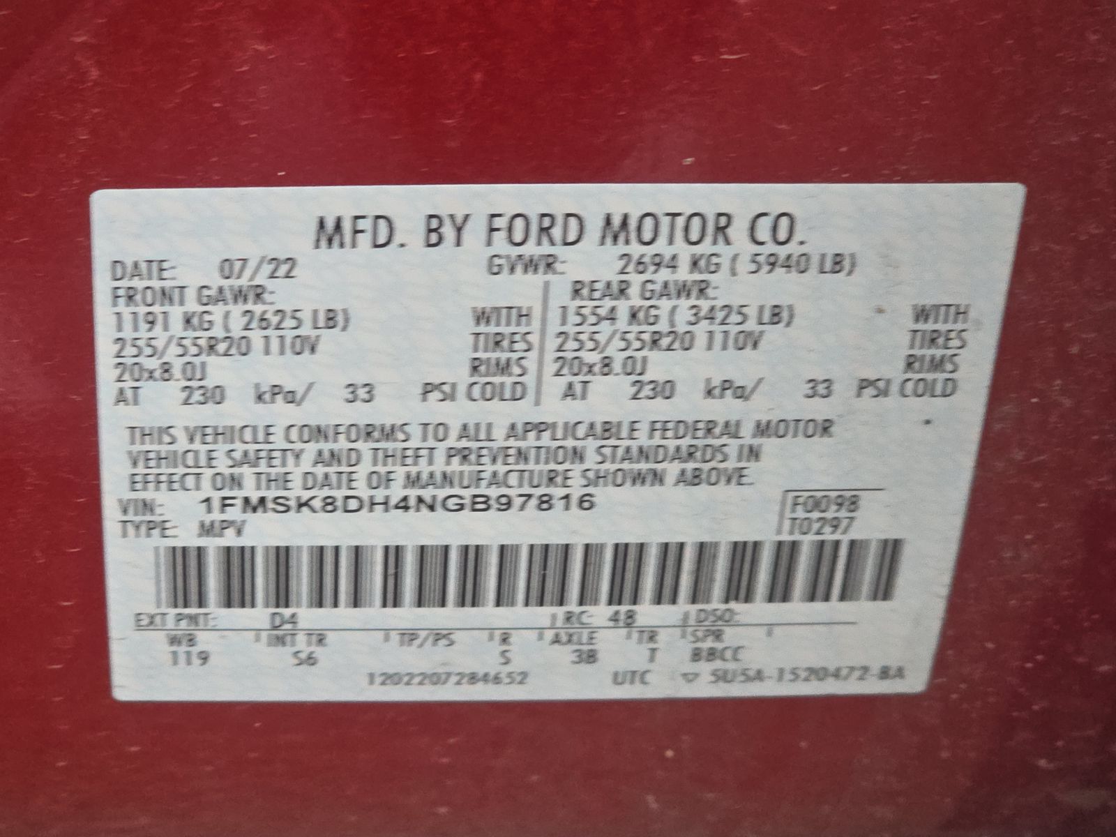 2022 Ford Explorer XLT AWD