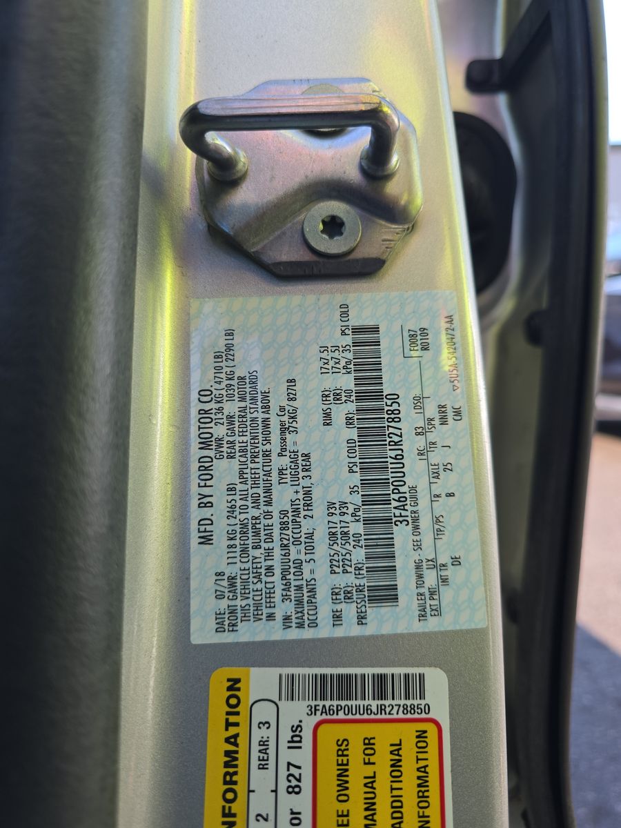 2018 Ford Fusion Hybrid S FWD