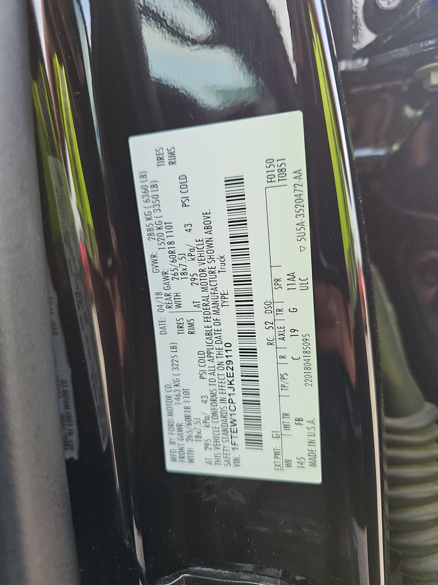 2018 Ford F-150 XLT RWD