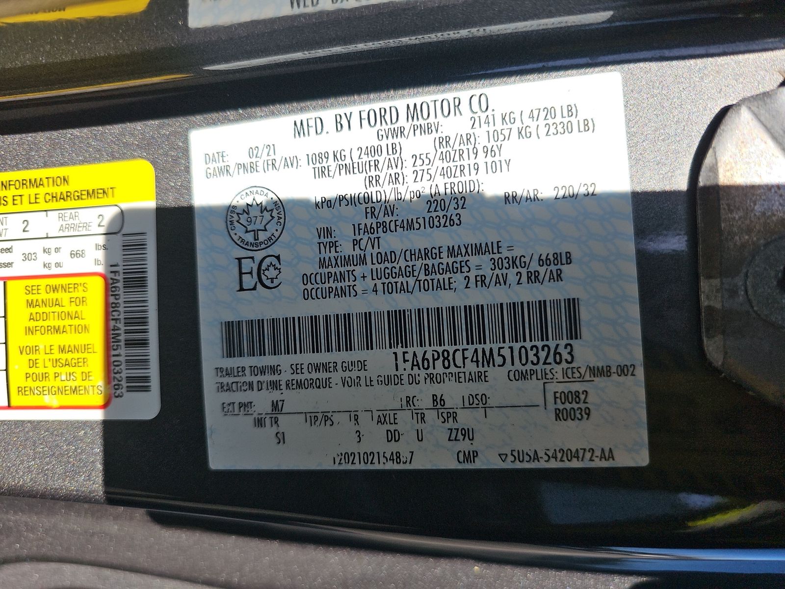 2021 Ford Mustang GT Premium RWD