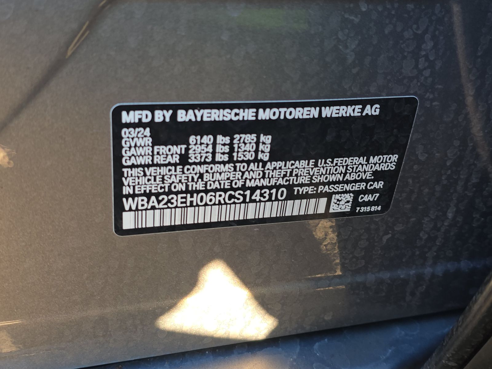 2024 BMW 7 Series 740i RWD