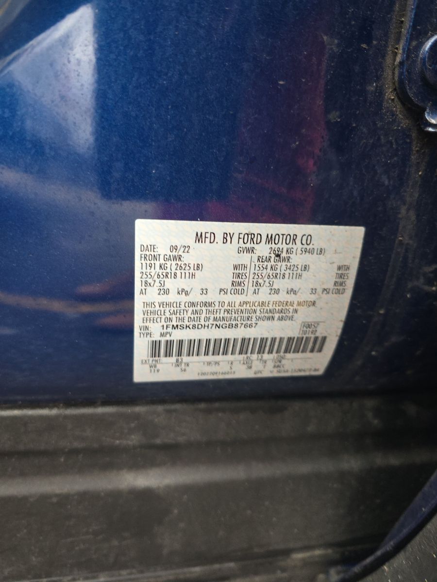 2022 Ford Explorer XLT AWD