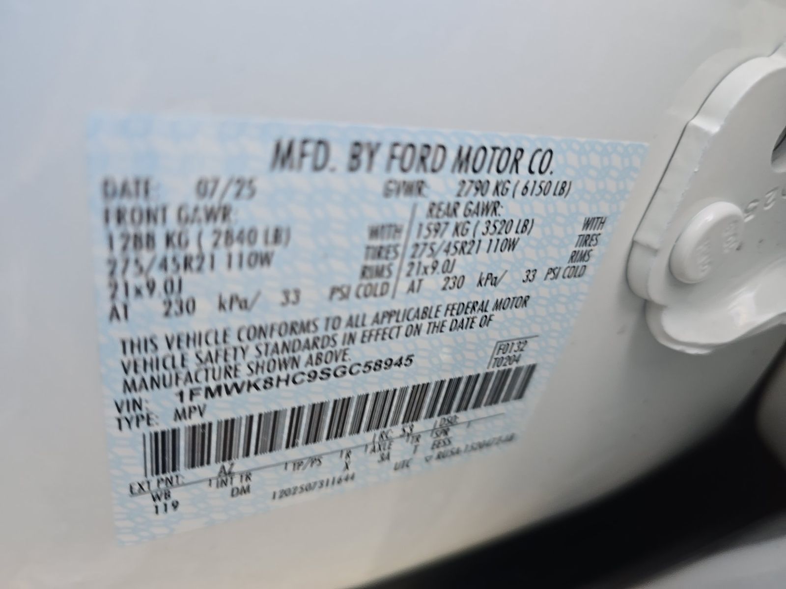 2025 Ford Explorer Platinum AWD