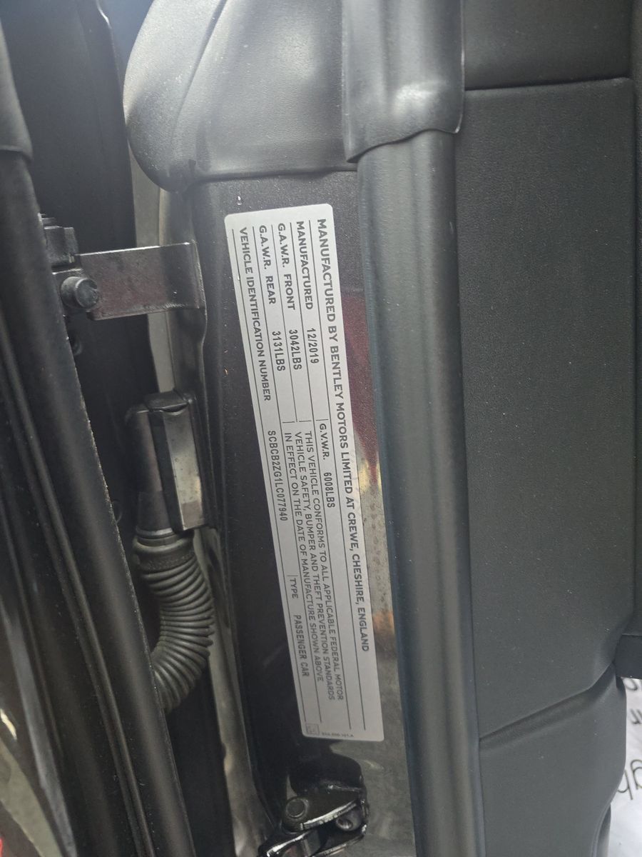 2020 Bentley Continental GT W12 AWD