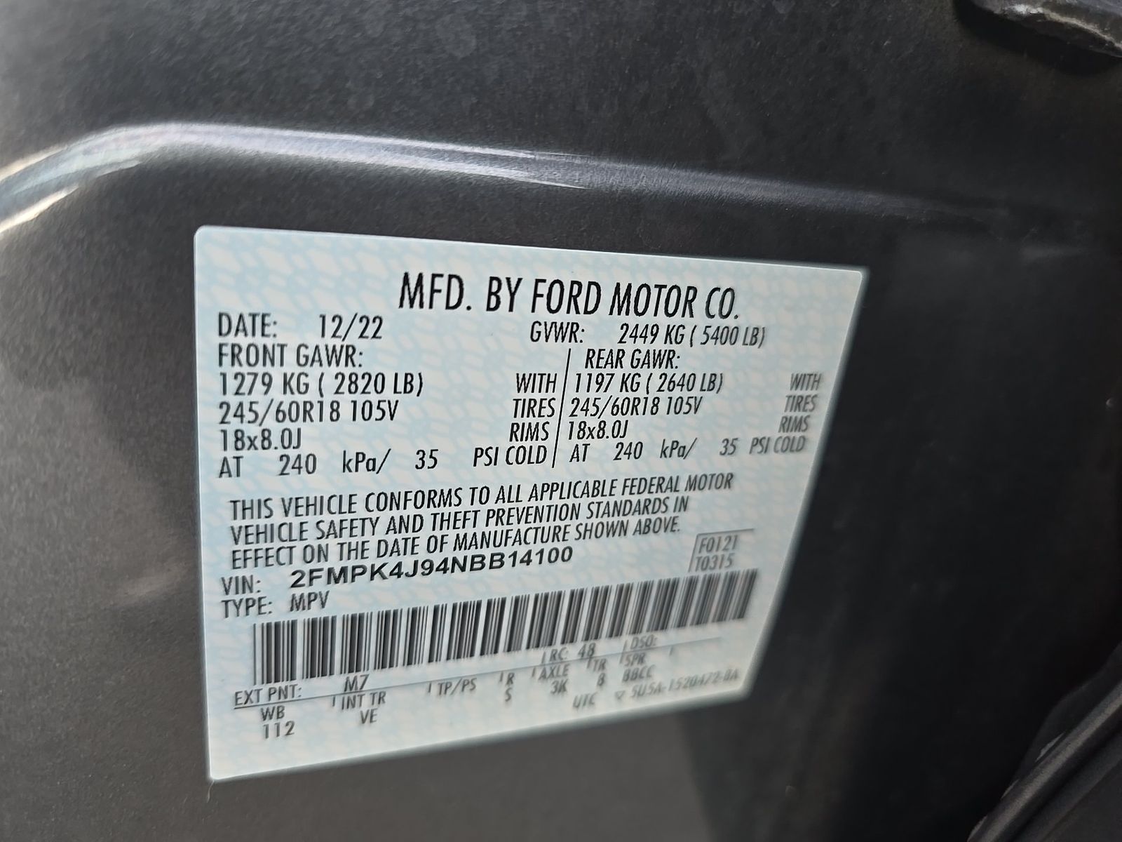 2022 Ford Edge SEL AWD