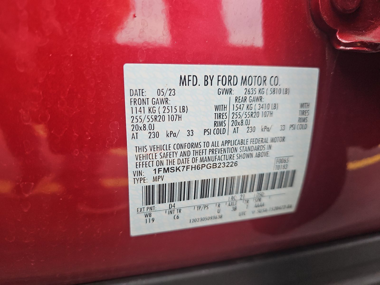 2023 Ford Explorer Limited RWD