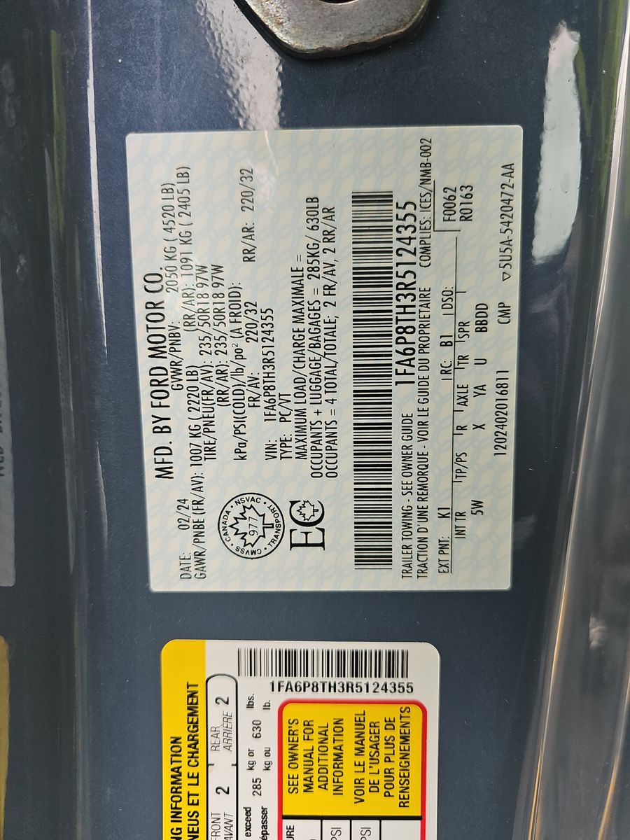 2024 Ford Mustang EcoBoost Premium RWD