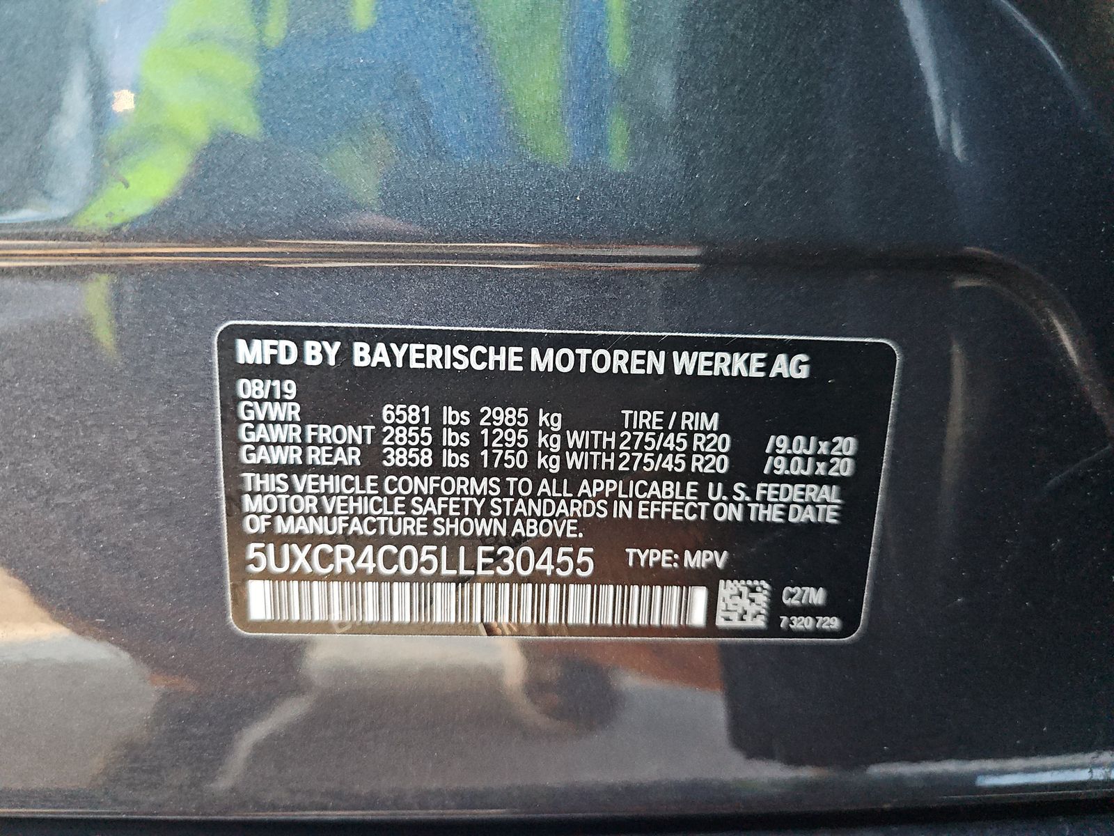 2020 BMW X5 sDrive40i RWD