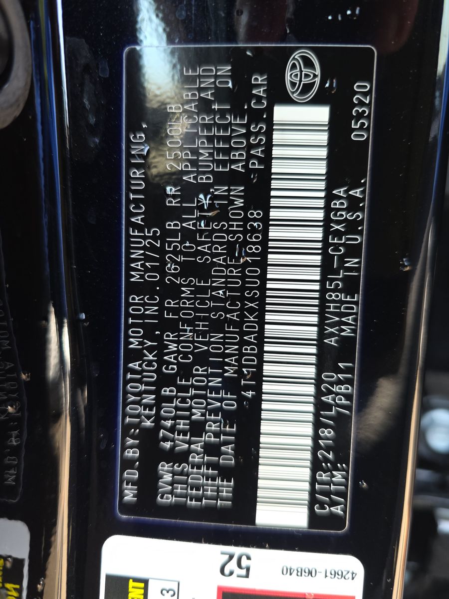 2025 Toyota Camry XLE AWD