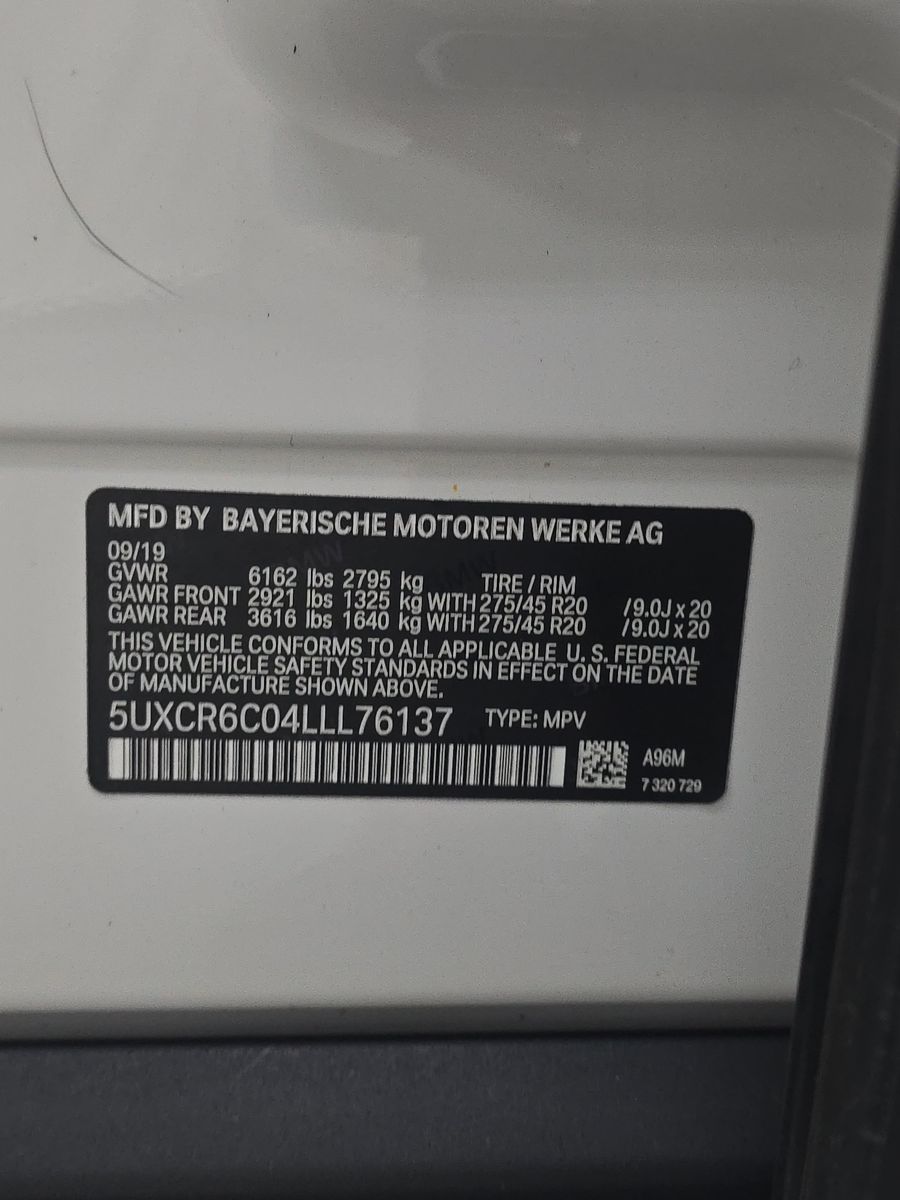 2020 BMW X5 xDrive40i AWD
