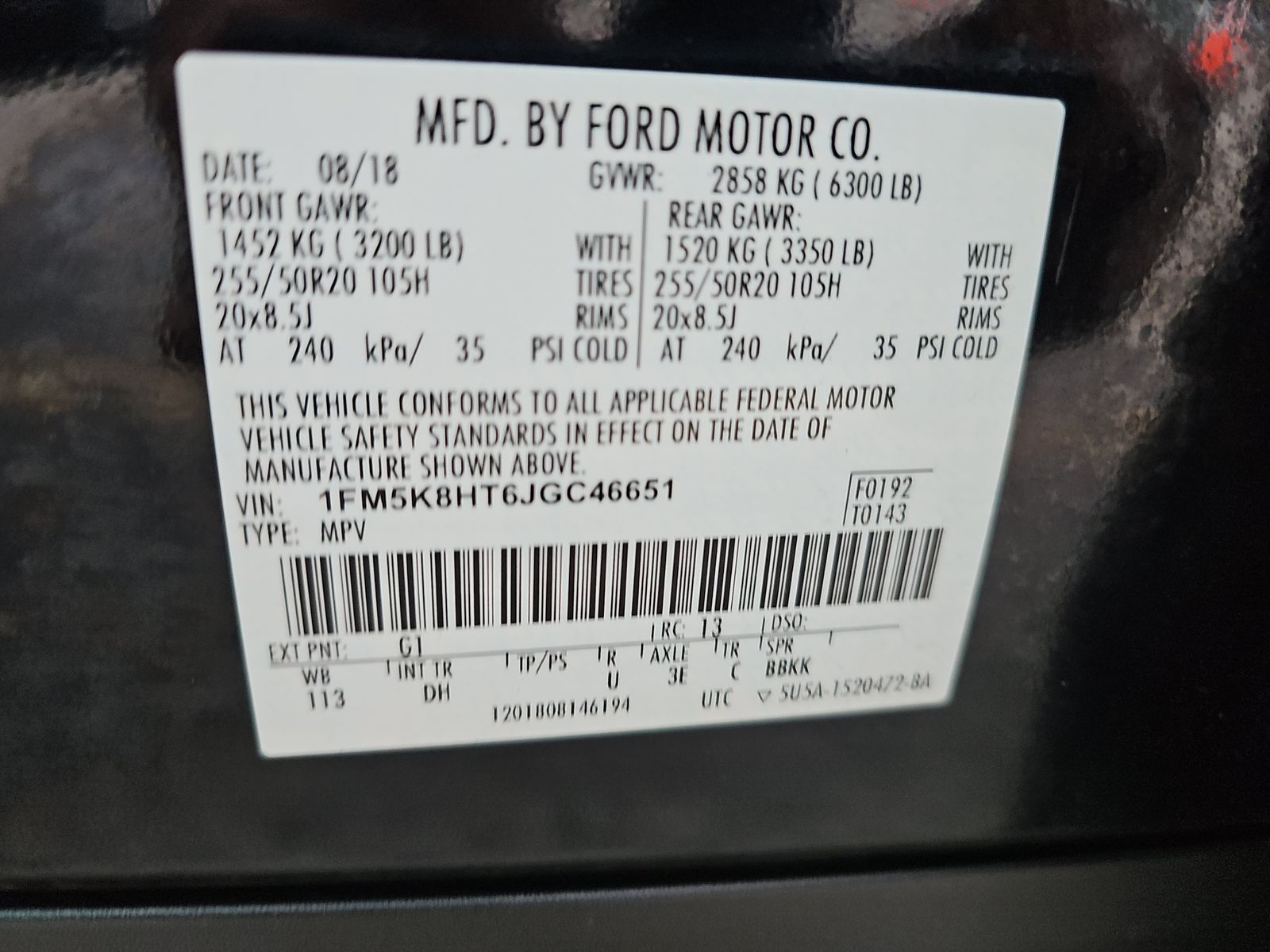 2018 Ford Explorer Platinum AWD