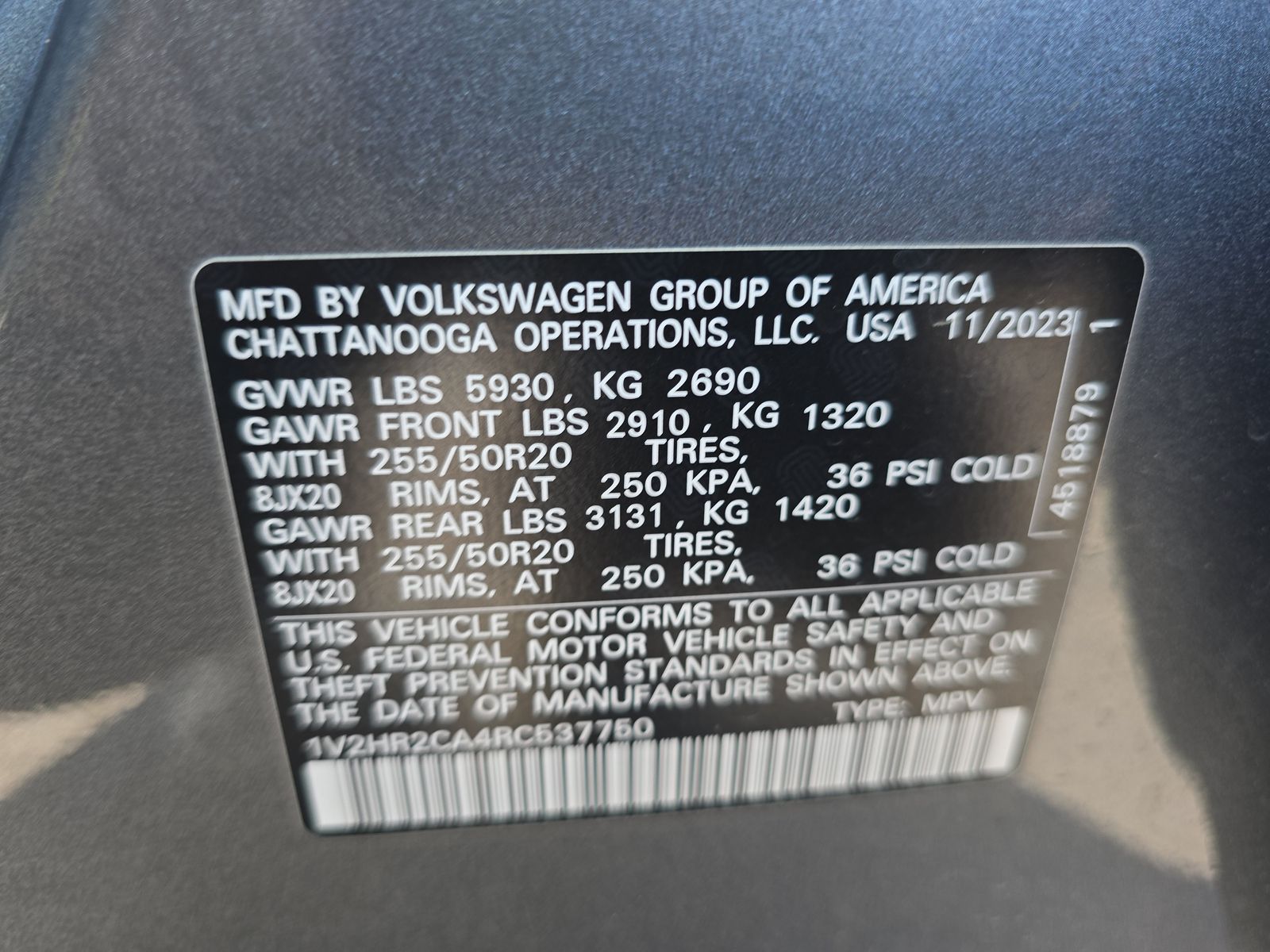 2024 Volkswagen Atlas 2.0T SE AWD