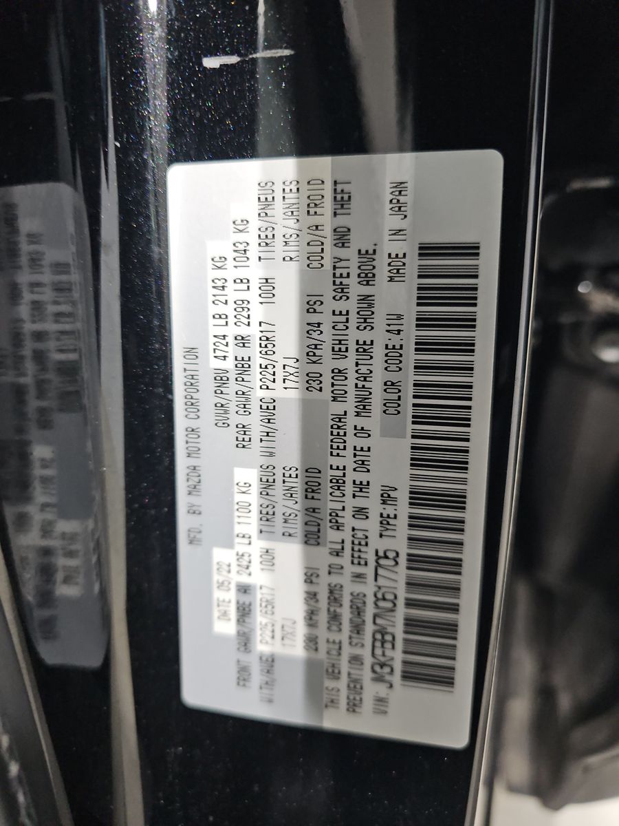2022 MAZDA CX-5 2.5 S Select Package AWD