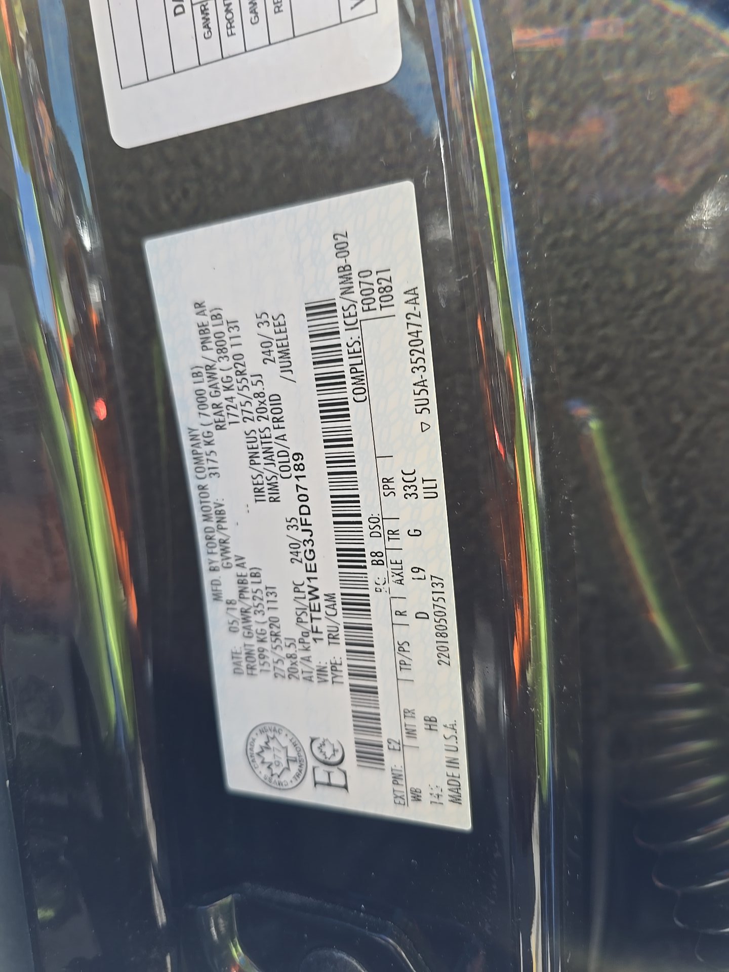 2018 Ford F-150 Lariat AWD