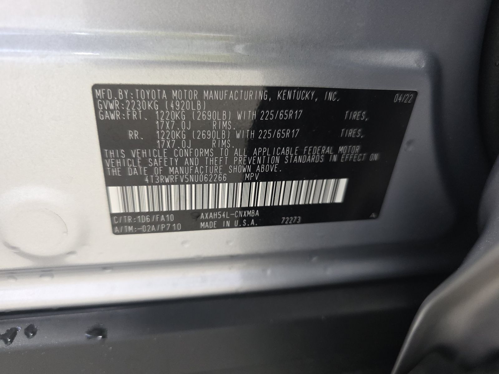 2022 Toyota RAV4 Hybrid XLE AWD