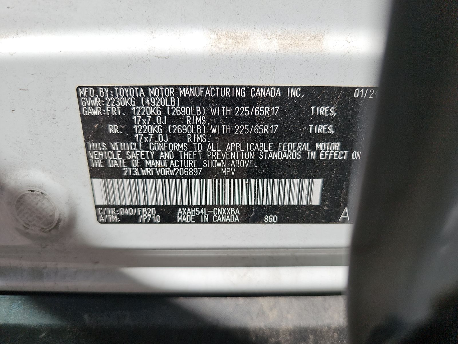 2024 Toyota RAV4 Hybrid LE AWD