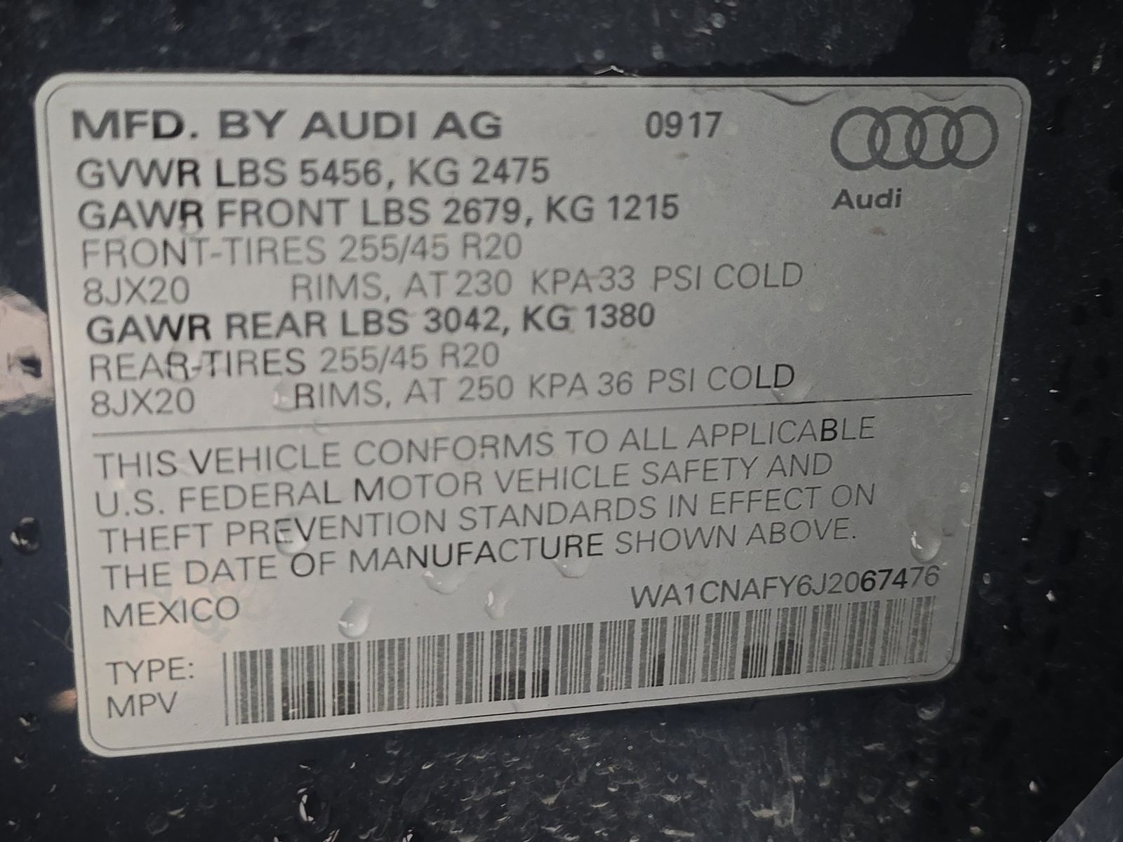 2018 Audi Q5 Prestige AWD