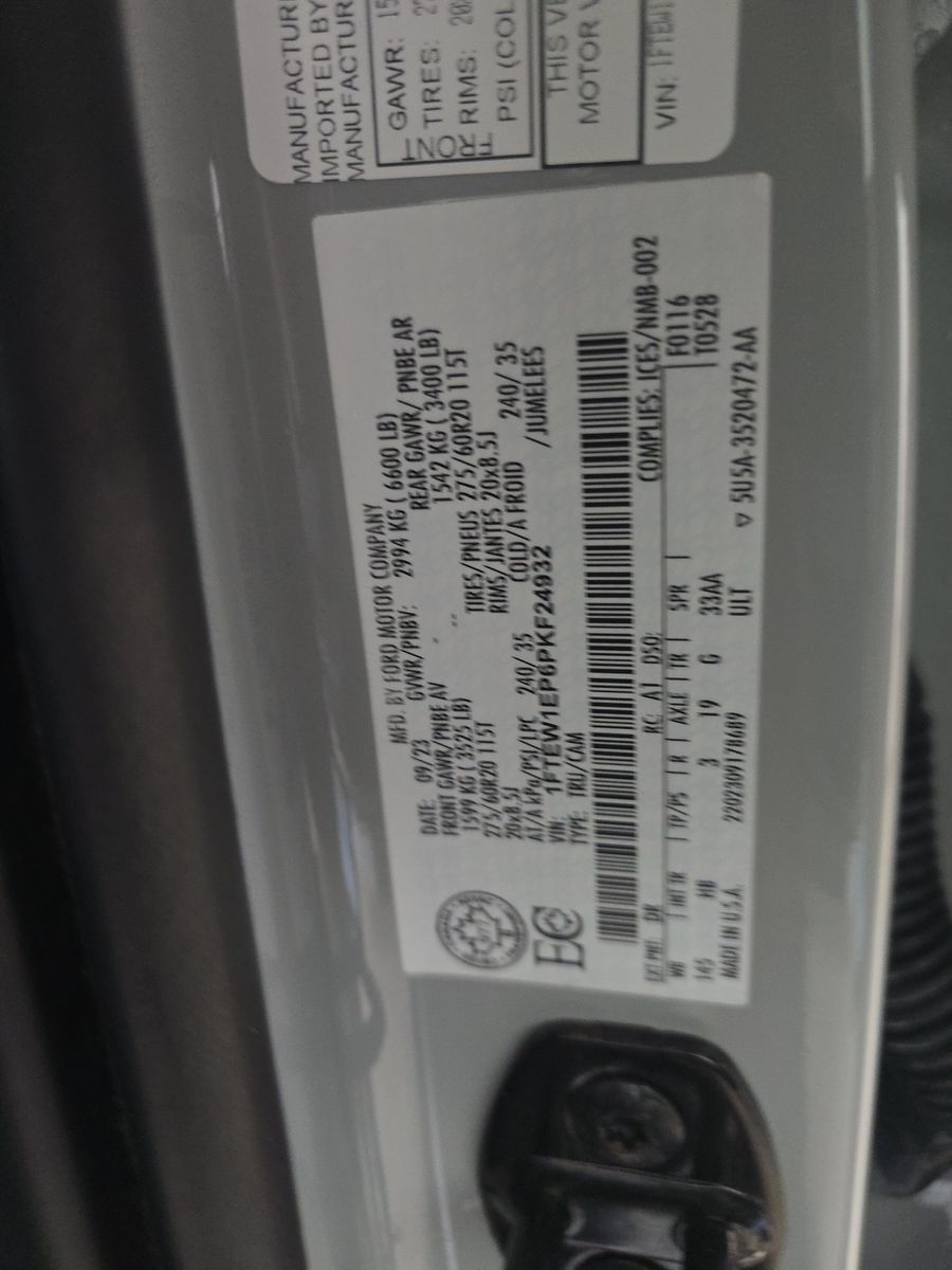 2023 Ford F-150 Lariat AWD