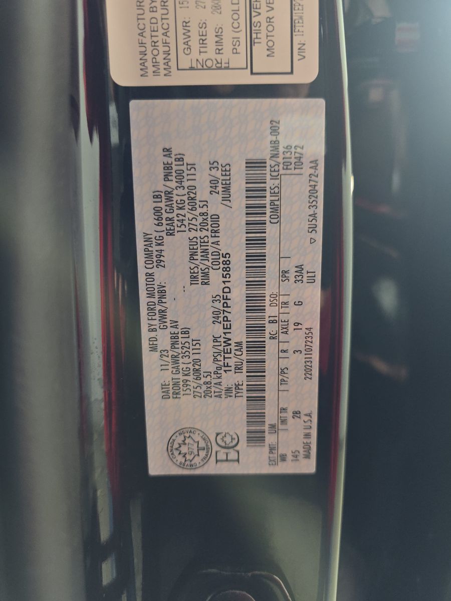 2023 Ford F-150 Lariat AWD