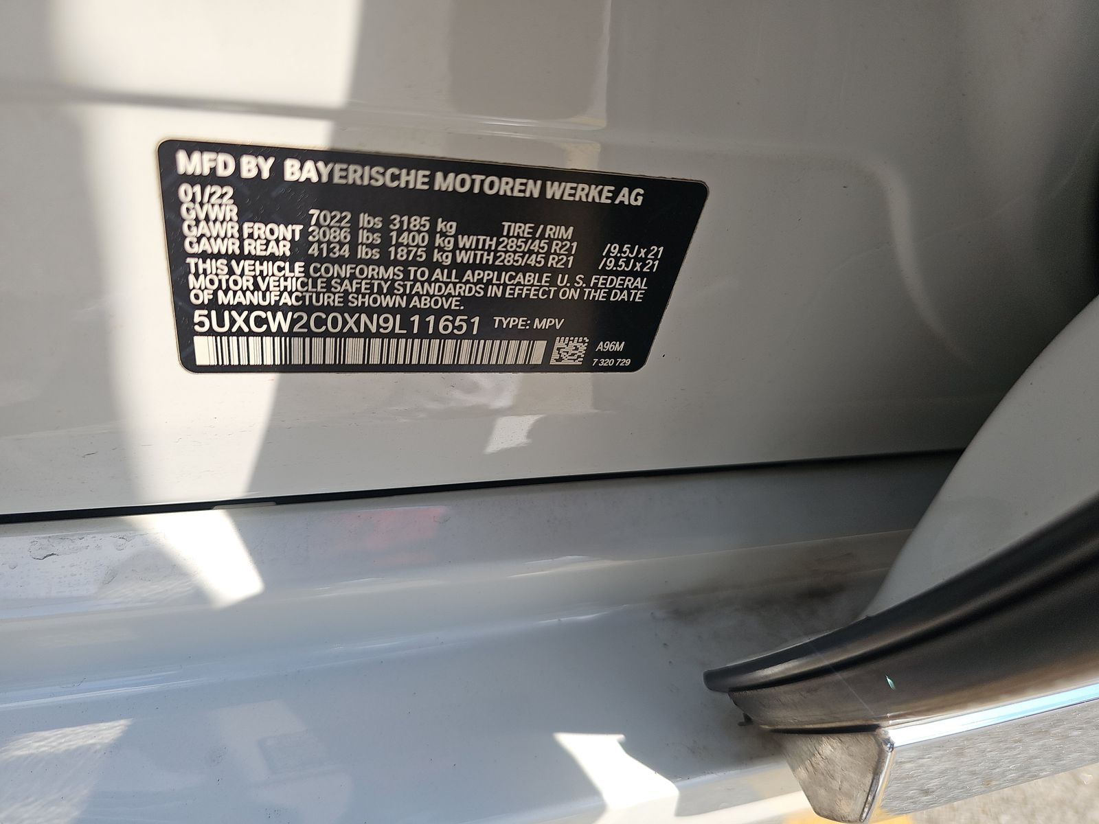 2022 BMW X7 xDrive40i AWD