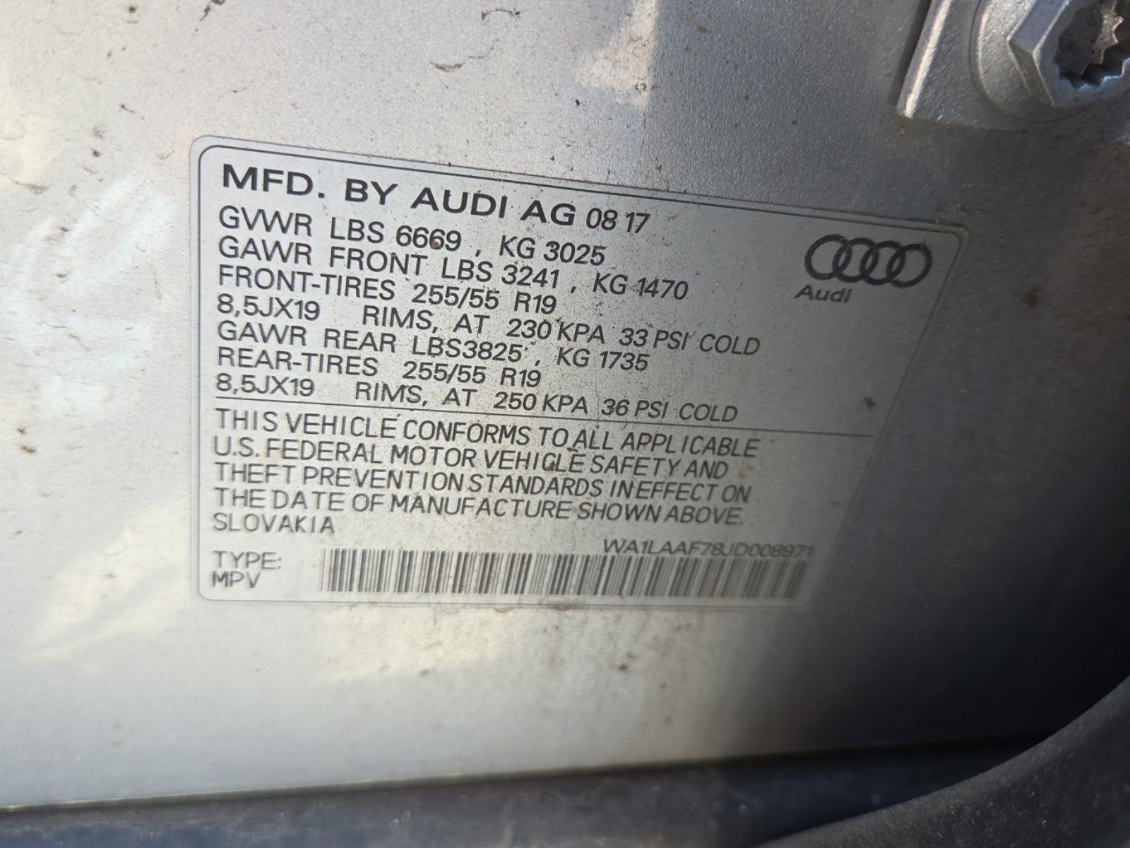 2018 Audi Q7 3.0T Premium Plus AWD