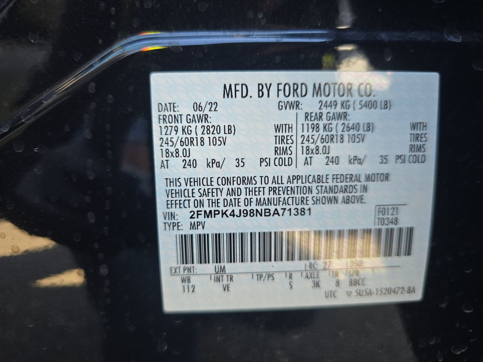 2022 Ford Edge SEL AWD