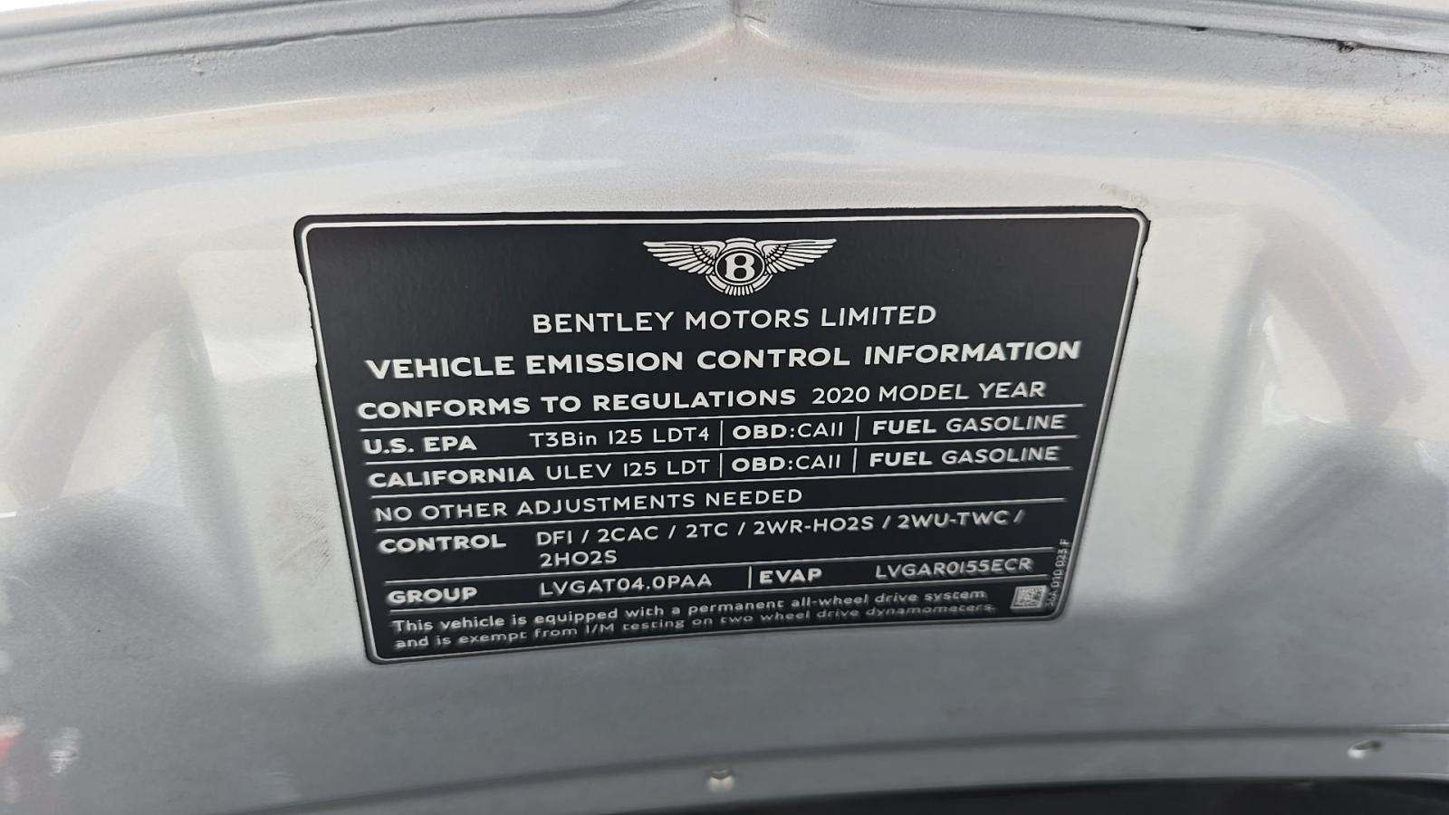 2020 Bentley Bentayga V8 AWD