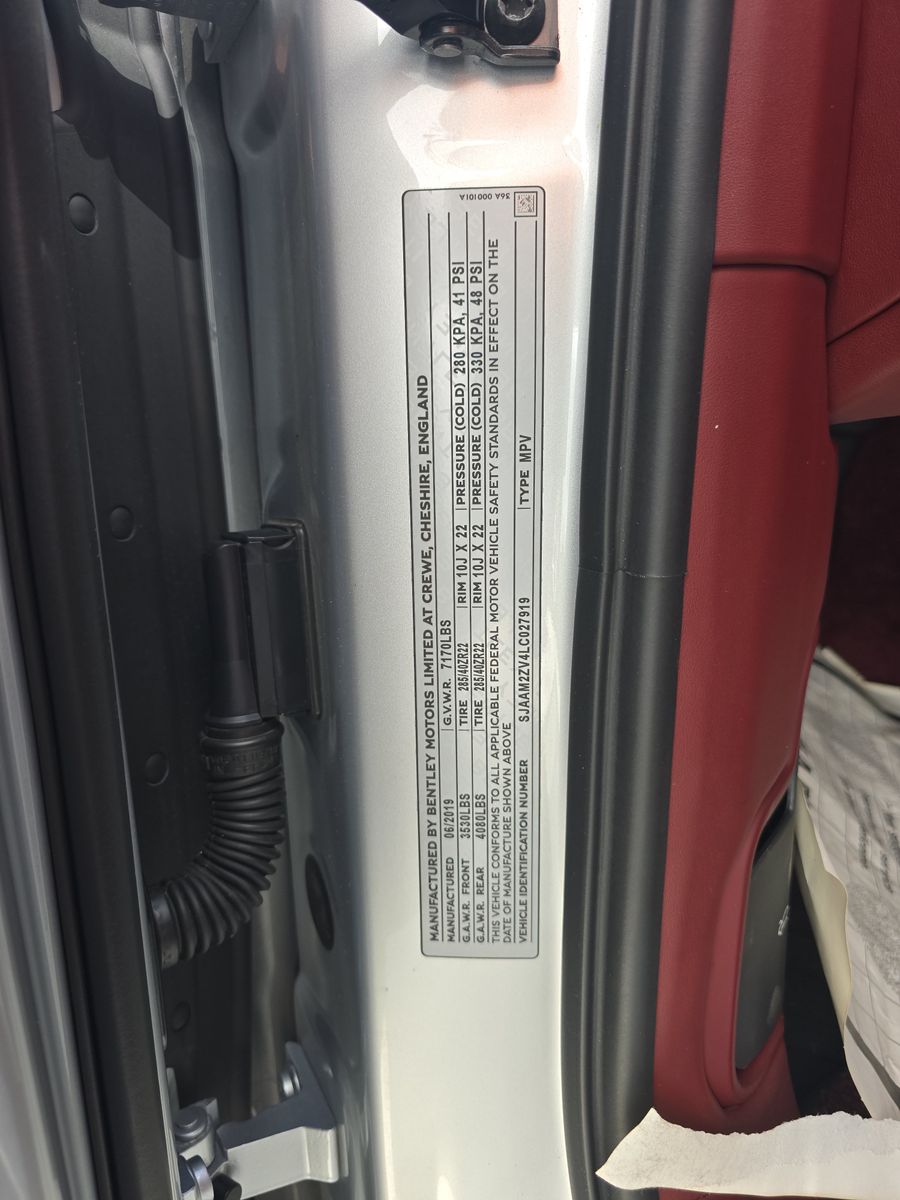 2020 Bentley Bentayga V8 AWD